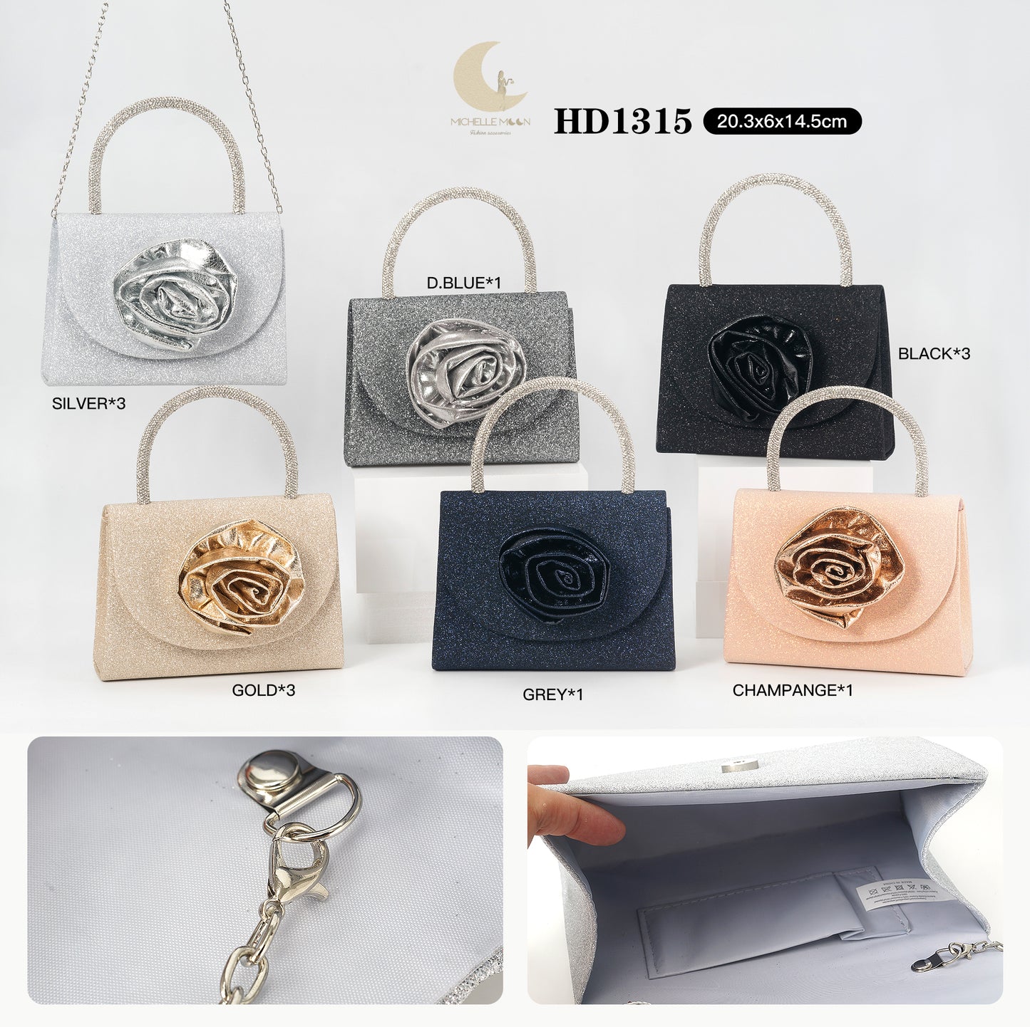 Pochette cerimonia Fiore